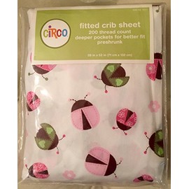 Circo Fitted Crib Sheet - LadyBug