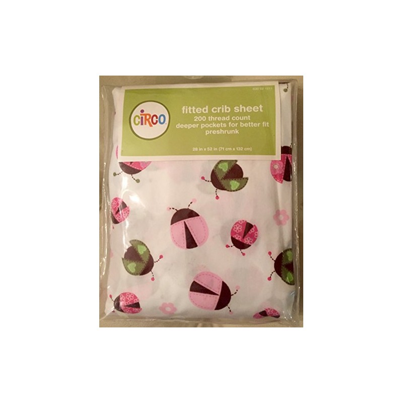 Circo Fitted Crib Sheet - LadyBug
