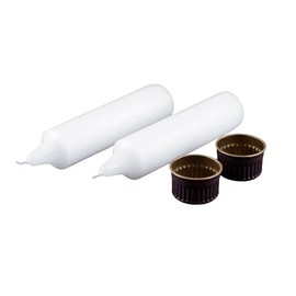 Coghlan's Emergency Candles 2-Pack – Long-Lasting Unscented Candles for Power Outages, Survival Kits, and Emergency Preparedness – Reliable Lighting (6-8 Hour Burn Time)