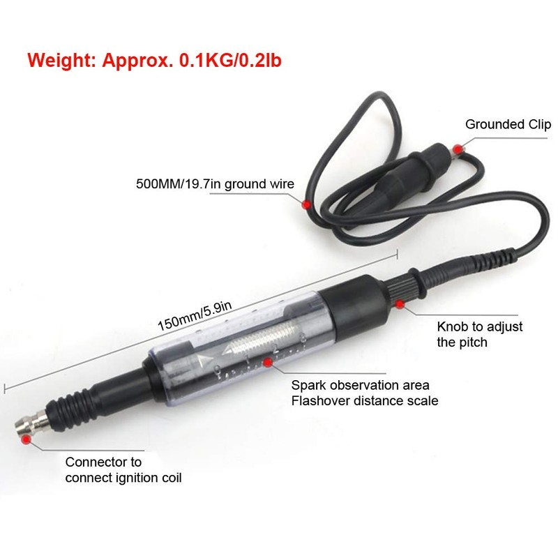 Qiilu Car Ignition Tester, Car Spark Plug Tester Ignition System