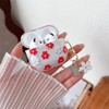MINSCOSE Compatible with AirPods 4 Clear Case,Cute Cartoon Flower Pattern