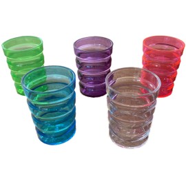 BuyBySchneider Grooved cup, drinking aid, very light and extremely durable, without PVC in the colour (blue)