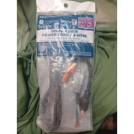 GE Appliances  WX09X70910 Universal 5.4' Dishwasher Power Cord / 3 Wire