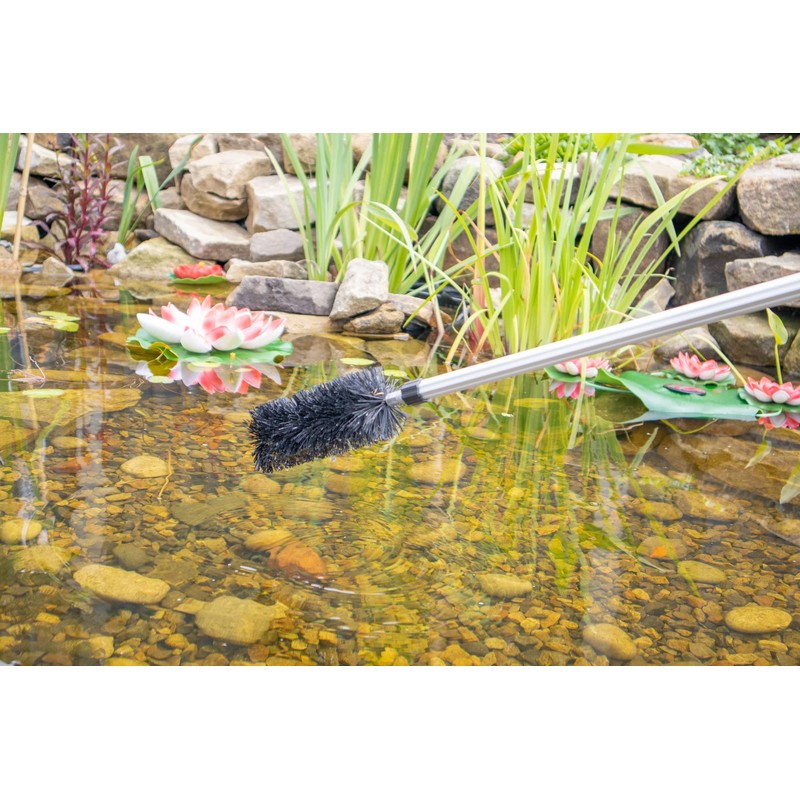 Water Garden Koi Fish Pond Cleaning Brush with 70" (1.7m)