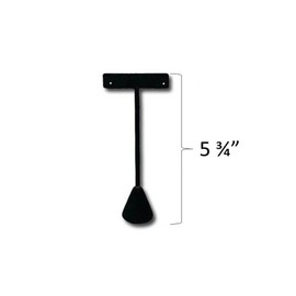 KC JEWELRY SUPPLY 1Pc  BLACK VELVET EARRING DISPLAY T STAND 5 3/4" H