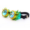 RuiJinGen Kaleidoscope Steampunk Goggles Rave Glasses Rainbow Prism Diffraction EDM