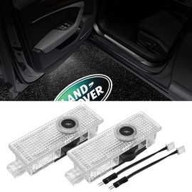 2 Pcs Car LED Door Lights Projector Car Logo Compatible with Range Rover Discovery 2010-2023, Projection Ghost Shadow Welcome Puddle Light Welcome Lamp Accessories