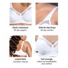 EXQUISITE FORM womens Exquisite Form Fully, Cotton, Wirefree Bra, White,