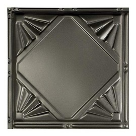 Great Lakes Tin Erie Argento Nail-Up Ceiling Tiles - 12in x 12in Sample - Choose from 11 Styles - Perfect for DIY and Home Renovation Projects - Easy to Install