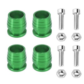 Motorcycle License Plate Bolts, License Plate Screws Decorative Aluminum Alloy M6 License Plate Bolt, Motorcycle License Plate Screws Fit Most Motorcycles Vehicles Cars Trucks ect - Green- Set of 4