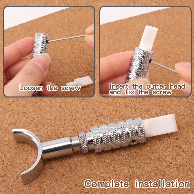 Aiegiuor Skiving Knife for Leather Work Leather Carving Tooling Graving