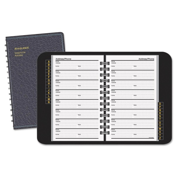 AT-A-GLANCE 4-7/8 x 8 Telephone/Addr