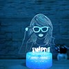 Deluisho Deluisho 3D Night Light, Songstress 3D Lamp Illusion LED,