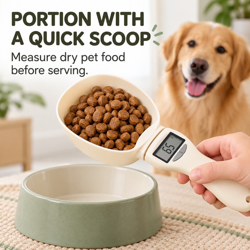 Digital Food Measuring Spoon Scale with LED Display 28.2 oz