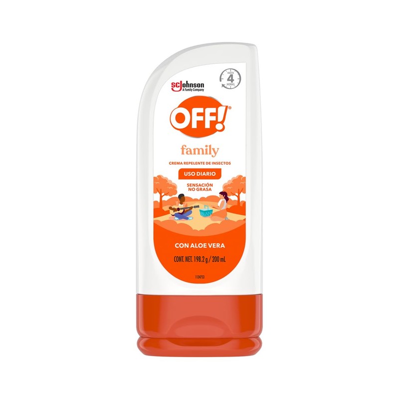 OFF Repelente de Mosquitos Crema, 200 ml