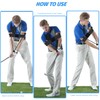 KIRZAX 2pcs Golf Swing Trainer Aid, Arm Posture Correction Band,