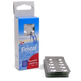 Cristal pH Value Rapid Tablets - Pack of 60 - Precise Chlorine & pH Measurement for Pools & Hot Tubs - Easy to Use - Reliable Water Analysis