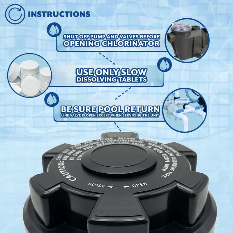 Poolzilla CLX200CA Chlorinator Replacement Lid Cover Compatible with Hayward CL200