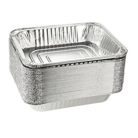 Joeyzshopping Disposable Reusable Aluminum Foil Steam Table Pan Takeout Lasagna Tray (15, 9 X 13 Half Size Catering/Heavy-Duty)