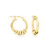 Ross-Simons Italian 18kt Gold Over Sterling Hoop Earrings With Removable