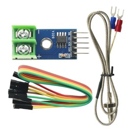 hiBCTR DC 3-5V MAX6675 Module with K - Type Thermocouple Temperature Sensor Set. Comes with an M6 Screw and is Suitable for Arduino.