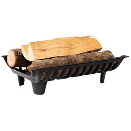 AGTEK 18 inch Fireplace Log Grate Heavy Duty Solid Steel Fire Grates Wood Stove Chimney Burning Rack Holder