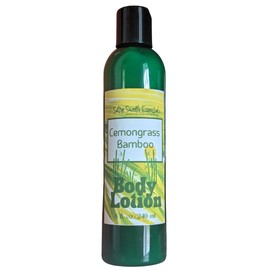 Lemongrass & Bamboo Body Lotion - Natural, all day moisture, Invigoriating + Smooth essential oils (4 oz)