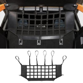 Jimen Compatible with Ford Bronco 4 Door 2021-2023, Backseat Dog Barrier Pet Divider Trunk Cargo Net