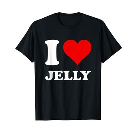 Red Heart I Love Jelly T-Shirt