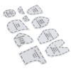 Generic Acrylic Memory Bear Template Ruler Set for Sewing Patterns