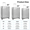 3pcs Clear Suitcase Cover Protectors 20/24/28inch PVC Luggage Cover Waterproof