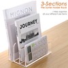 SANRUI 3 Compartments Mail Organizer Letter Holder for Desk ,Vertical