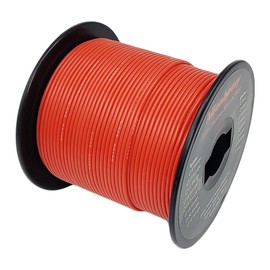 20 Gauge Silicone Wire Red 300ft, Flexible 20 AWG Tinned Copper Wire for Motor, Battery, Rated High Temp 200℃ 600V