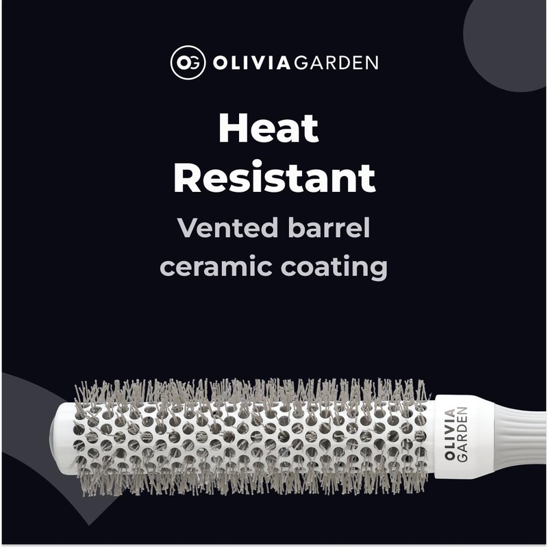 Olivia Garden - Expert Blowout Speed White and Grey Hairbrush-
