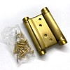 2Pcs Gold Color 3'' Cafe Saloon Door Hinges Double Action