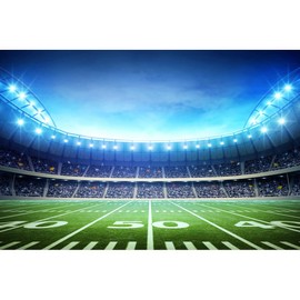 Football Backdrop 10x8ft Fabric Football Backdrops for Game Day Party Decoration Sports Match Events Background