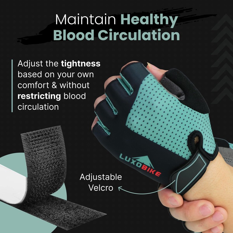 Cycling Gloves (Gray - Half Finger, X-Large)