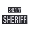 Reflective Sheriff Patches Back Panel Removable Police Patch with Hook