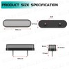 Fiber LED Rear Marker Lamp Tail Lamp 12V 24V Compatible
