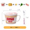 ECTbicyk 34 OZ Ceramic Ramen Bowl with Lid Instant Ramen