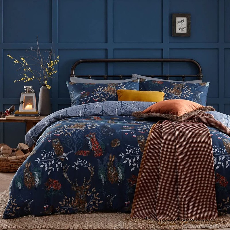 furn. Duvet Cover Set, Polycotton, Rust, Single, W137cm x L200cm