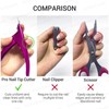 MELODYSUSIE Nail Clippers Tip Cutters for Acrylic False Fake Gel