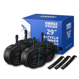 4 Pack 29 Inch Mountain Bike Tube 29 x 1.75 1.85 1.95 2.0 2.1 2.125 Schrader Valve 32mm, Butyl Rubber Bike Inner Tube