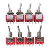 mxuteuk MTS-202 6 Clamp 2 Position DPDT Mini Miniature Toggle