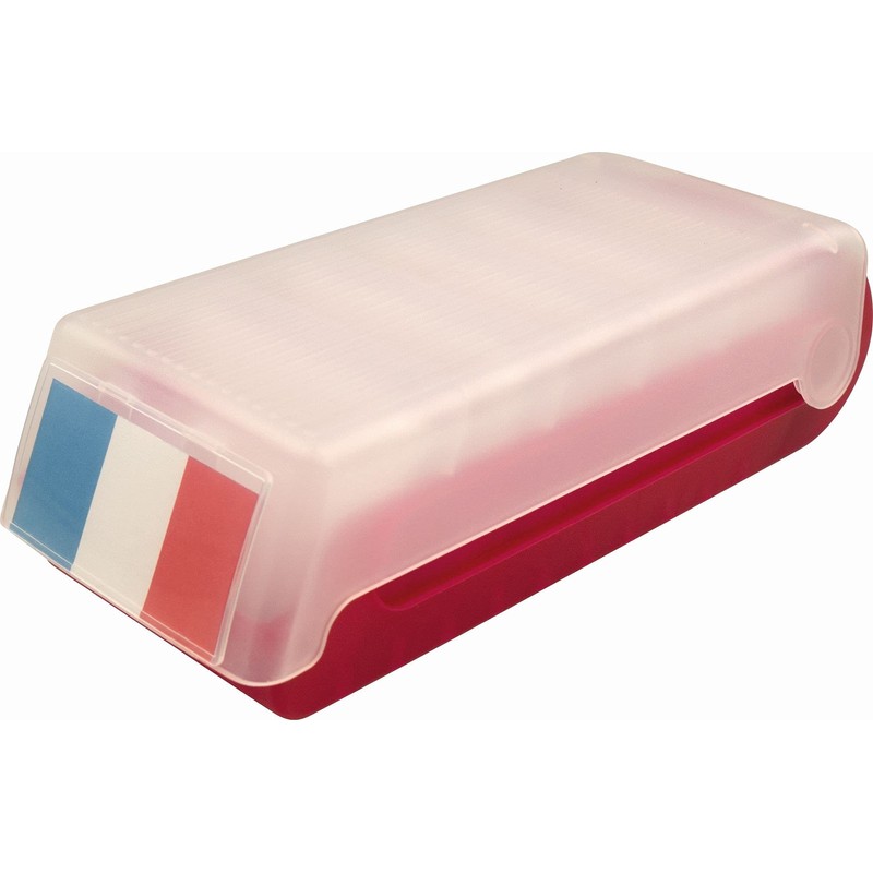 Helit Flash Beebox 800 schede, formato A7, colore: rosso
