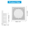 PATIKIL 4" Wall Vent, ABS Gable Vent Grille Louvered Square