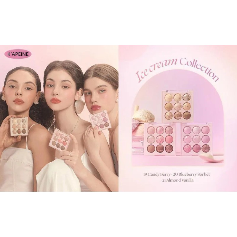 Paleta De Sombras Helado Nueva De 9 Colores