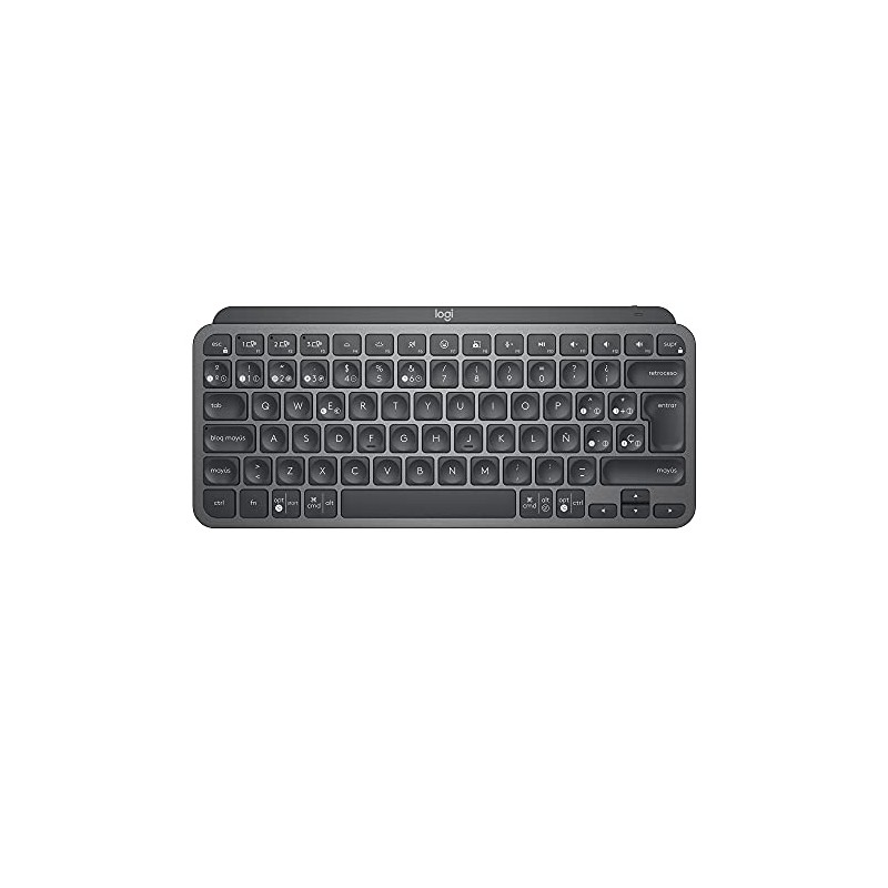 Logitech MX Keys Mini Teclado Inalámbrico Minimalista Iluminado, Compacto, Bluetooth,