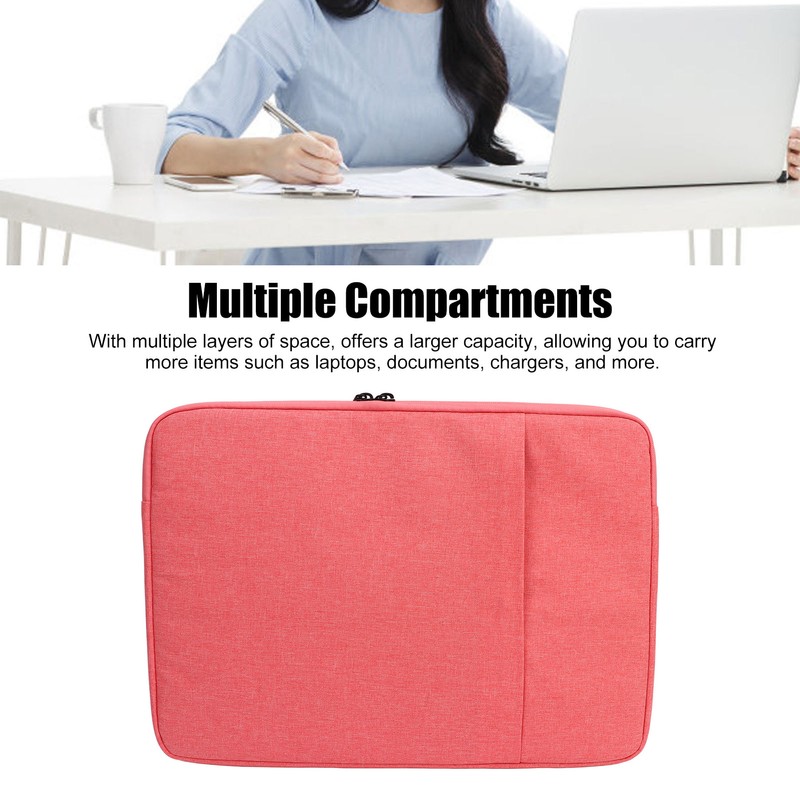 Laptop Sleeve Bag 2 Way Zipper Protective Oxford Cloth Carrying