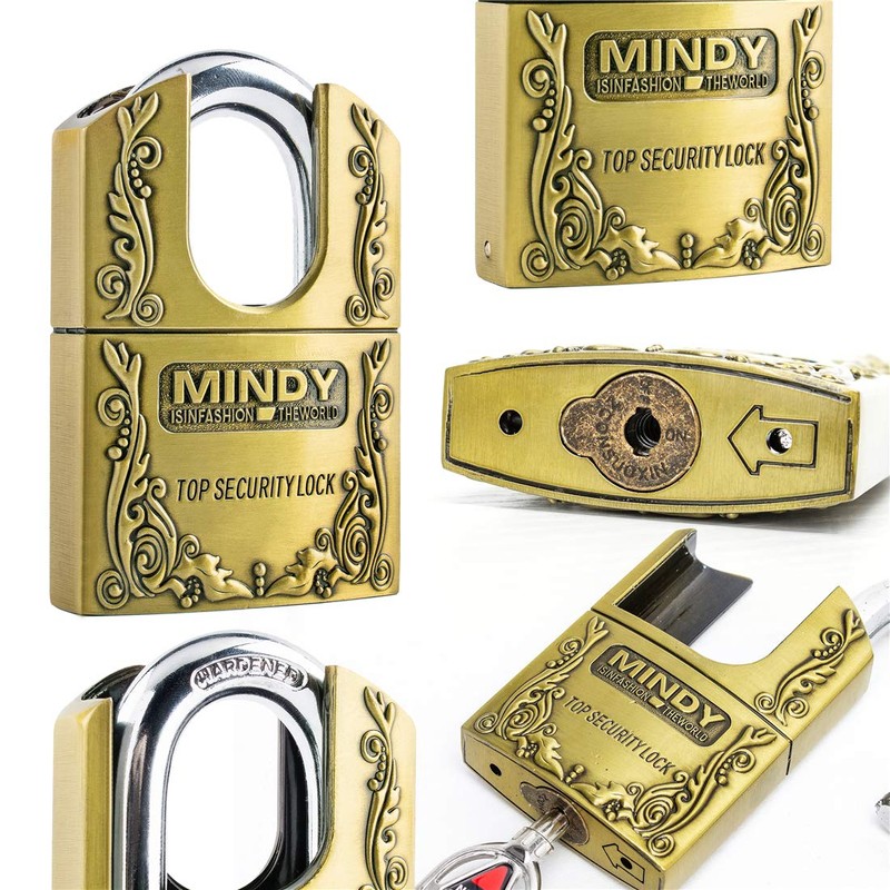 3 Keys 40mm Heavy Duty Warehouse Shrouded Hardened Keyed Padlock